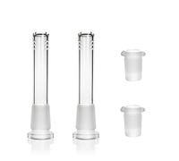 AGD LIGHTS Lot de 4 bols à fumer en verre 14 mm femelle 18 mm mâle