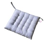 AGDLLYD 1 Coussins de Chaise de Jardin/Coussin de Siège en Polyester avec Sangles, Convient pour Les Gardins, à L'intérieur et Les Bureaux 40x40x5cm. (Gris Clair)