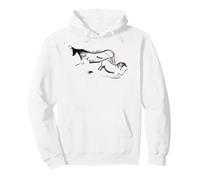 Âge de Pierre Art rupestre d'un bœuf et Cheval de Lascaux Sweat à Capuche