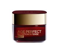 L'Oréal Paris - Crème de Nuit Anti-Âge - Baume Riche Réparateur - Concentré en Miel de Manuka & Calcium B5 - Pour Peaux Matures Dénutries - Nutrition Intense - Age Perfect - 50 ml