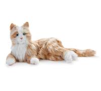 Ageless Innovation Joy For All chat de compagnie interactif - Compagnon réaliste plus vrai que nature, pelage doux et ronronnements apaisants, sans assemblage - Tabby roux