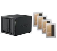 Serveur NAS Synology DS425+ (2Go RAM) avec 4x 1920Go SSD Enterprise Noir