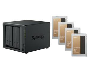 agemeo NAS DiskStation DS925+ avec 4X SSD 960Go Enterprise et avec 8Go RAM, Total: 3,84 to