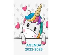 AGENDA 2022-2023: Agenda scolaire licorne collège lycée étudiant pour planifier une année scolaire réussie