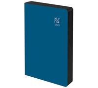 Agenda 2022 2023 - Cuir Régénéré - Ocean - Jour Page - Format A5-15 x 21 cm - Langue : Espagnol - Anglais - Comprend deux rubans et autocollants - Kunnui