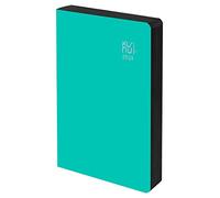 Agenda 2022 2023 - Cuir Régénéré - Pacific - Jour Page - Format A5-15 x 21 cm - Langue : Espagnol - Anglais - Comprend deux rubans et autocollants - Kunnui