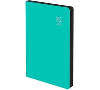 Agenda 2022 2023 - Cuir Régénéré - Pacific - Semaine Vue - Format A5-15 x 21 cm - Langue : Espagnol - Anglais - Comprend deux rubans et autocollants - Kunnui