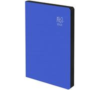 Agenda 2022 2023 - Cuir régénéré - Waterfall - Semaine vue - Format A5-15 x 21 cm - Langue : Espagnol - Anglais - Comprend deux rubans et autocollants - Kunnui