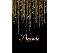 Agenda 2023 2024 Noir à Paillettes: Planificateur Journalier scolaire ou personnel | Une page par jour | Lycée, Université, Collège, Primaire, Ado, ... 4ème 3ème | un jour par page | Paillettes