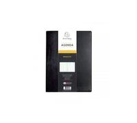 Exacompta - 274721E - Agenda Semainier Espace 27 Barbara - 21 x 27 cm - Janvier à Décembre 2025 - Coloris noir