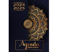 Agenda 2024-2025: Semainier 1 Semaine Sur Deux Pages ,18 Mois De juillet 2024 À Décembre 2025 , Format A4
