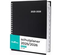 Agenda 2025 2026, Agenda Scolaire & Professionnel, Planificateur Journalier, Hebdo & Mensuel, Carnet De Rendez-Vous, Reliure Double Spirale, Juil 2025¿Juin 2026 (20,3 X 15,2 Cm, En Allemand)