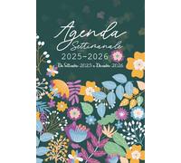 Agenda 2025-2026: Da Settembre 2025 a Dicembre 2026 | Una settimana in due pagine | Formato A5 (15x22).
