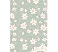 Agenda 2025 2026: Fleurs Vert Pastel | Semainier (1 semaine sur 2 pages) | Grand format - A4 | 21x29,7 cm | Planning hebdomadaire vertical | Août 2025 - Juillet 2026 | Colonnes & horaires | Français