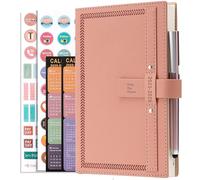 Agenda 2025-2026 - Format A5 - Une page par jour - Semestriel - 2025-2026 - De juillet 2025 à juin 2026 - Agenda mensuel journalier avec calendrier, stylo, porte-stylo, onglets mensuels, poche