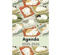 Agenda 2025-2026: Idée de cadeau pour amoureux des chats, vétérinaire, d'amant de chat, Planificateur organisateur mensuel et semainier