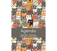 Agenda 2025-2026: Idée de cadeau pour amoureux des chats, vétérinaire, d'amant de chat, Planificateur organisateur mensuel et semainier