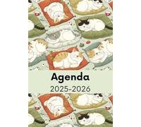 Agenda 2025-2026: Idée de cadeau pour amoureux des chats, vétérinaire, d'amant de chat, Planificateur organisateur mensuel et semainier