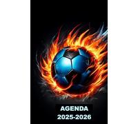 AGENDA 2025 2026: Planificateur scolaire FOOTBALL ( Septembre 2025/juillet 2026) pour Etudiant, lycée, collège, primaire Une page un jour Format A5