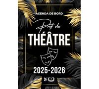 Agenda 2025-2026 Prof de Théâtre: Organisateur planificateur Semainier et Mensuel | Cahier Journal | Cadeau Enseignant de Théâtre | A4