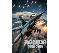 Agenda 2025-2026: Scolaire Avion militaire | Journalier (une page par jour) | Septembre à Juillet | 14,8 x 21 cm | Collège et Lycée et primaire | militaire et armée | garçon et fille.