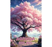 Agenda 2025-2026: Scolaire Cerisier en Fleur du Japon Manga | Journalier (une page par jour) | Septembre à Juillet | 14,8 x 21 cm | Collège et Lycée et primaire | Animé | garçon et fille.