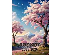 Agenda 2025-2026: Scolaire Cerisier en Fleur du Japon Manga | Journalier (une page par jour) | Septembre à Juillet | 14,8 x 21 cm | Collège et Lycée et primaire | Animé | garçon et fille