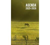 AGENDA 2025 2026: Scolaire Cheval pour collège lycée étudiant pour fille et garçon | Planificateur journalier Septembre 2025 à Août 2026 pour les amoureux des chevaux - Format Standard