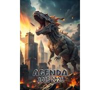 Agenda 2025-2026: Scolaire Dinosaure | Journalier (une page par jour) | Septembre à Juillet | 14,8 x 21 cm | Collège et Lycée et primaire | Animal & animaux | garçon et fille.