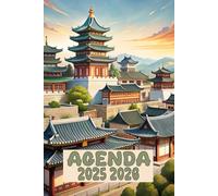 Agenda 2025-2026: Scolaire Korea | Journalier (une page par jour) | Septembre à Juillet | 14,8 x 21 cm | Collège et Lycée et primaire | Corée | garçon et fille.