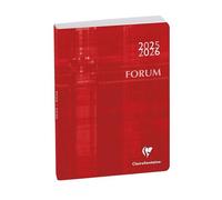 Agenda - 2025/2026 - Scolaire - Rouge - 1page Par Jour - Septembre À Septembre - Forum Metric