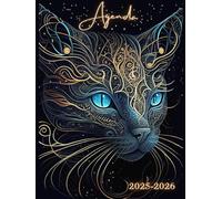 Agenda 2025 2026: Semainier et Journalier Français de 2 ans avec couverture thème Chat | Planificateur du premier janvier 2025 au 31 Décembre 2026 | ... pour une année parfaitement orchestrée.