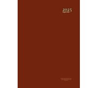 Agenda 2025 A4 Journalier: Rouge - 1 Page Par Jour - 365 Jours - 21 x 29.7 Cm - Couverture Souple - Sans Spirale - Grand Format - Professionnel - Planificateur En Français - Pour Homme & Femme.