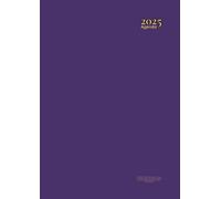 Agenda 2025 A4 Journalier: Violet - 1 Page Par Jour - 365 Jours - 21 x 29.7 Cm - Couverture Souple - Sans Spirale - Grand Format - Professionnel - Planificateur En Français - Pour Homme & Femme.