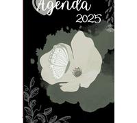 Agenda 2025 Blanco y Negro: Planificación Anual, Mensual y Semanal, Ligera y Práctica para Organizar tu Éxito.: Organiza tu Año con Precisión: Planificación Anual, Mensual, Semanal y Diaria