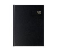 Agenda 2025 Brepols Bremax 2 journalier 1 jour sur 2 pages 21 x 29 cm noir
