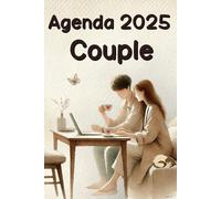 Agenda 2025 Couple: Planificateur semainier 2025 citations positives | organiseur 2025 mensuel bien être 1 semaine sur 1 page ... | idée cadeau amoureux, noel, valentin, anniversaire.