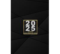 Agenda 2025 deux pages par jour: Grand format a4-12 mois de janvier à décembre