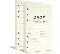Agenda 2025 English Page A5 agenda quotidien Supplément agenda insert feuille feuille feuille feuille feuille feuille remplissage sac bloc - notes bloc - notes de bureau plan bloc - Notes