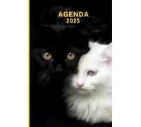 Agenda 2025: format de poche, Semainier, Planificateur hebdomadaire, Format 10x15 cm, 63 pages sur papier crème 90g/m², chat