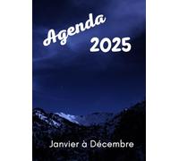 Agenda 2025 - Janvier à Décembre: Semainier gros caractère - Format A4 - Une double page pour une semaine - Idéal pour les personnes avec un trouble visuel