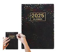 Agenda 2025 - Livre de poche portable en anglais - Agenda hebdomadaire mensuel - Tâches quotidiennes et définition d'objectifs - Planificateur quotidien des listes de tâches