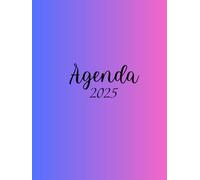 Agenda 2025: Planificador completo con calendario semanal, mensual y diario: Estructura y organización para cada día, con espacio para objetivos, notas y planificación.