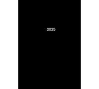 Agenda 2025: Planner relié 7x10 po : 149 pages, noir et blanc, papier blanc pour planifier, organiser et gérer votre année.