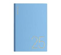 Agenda 2025 semainier et mensuel au format A5 - Agenda journalier et hebdomadaire - Agenda journalier A5 - Planificateur annuel en cuir synthétique pour activités, événements, objectifs, travail