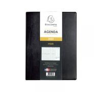 Agenda 2025 Semainier Visuel Barbara Exacompta 15 X 21 Cm - Janvier À Décembre 2025 - Noir