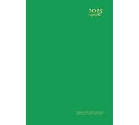 Agenda 2025 Settimanale A5: Verde - Verticale 1 Settimana Su 2 Pagine - Con Orari - Italiano - Piccola - Copertina Flessibile: Senza Anelli né Spirale - Per Uomo & Donna.