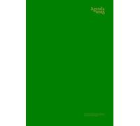 Agenda 2025 Settimanale E Mensile A5 Orizzontale: ( Verde ) - 7 Giorni 1 Settimana Su 2 Pagine, Italiano, 12 Mesi, Gennaio A Dicembre - Formato Piccola - Senza Anelli né Spirale - Per Uomo & Donna.