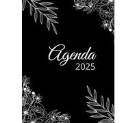 Agenda 2025 verisón Blanco y Negro Tamaño 8.5x11'' | Planificador Mensual con Tapa Dura, Frases Motivadoras y Herramientas para tus Objetivos: ... y recordatorios para mantenerte inspir