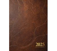Agenda 2025: Vue verticale, 1 semaine sur deux pages, format A4, couverture souple vintage, pour une année organisée de janvier à décembre. Convient ... pour un usage personnel que professionnel.